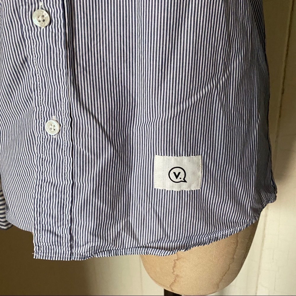 VANQUISH Japan sz S L/S Button Down Stripe Shirt - Picture 2 of 9